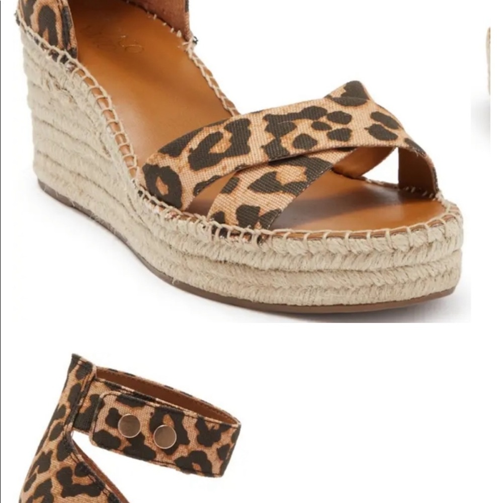 New in box Franco Sarto leopard espadrilles - Picture 3 of 4